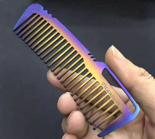 Titanium Antistatic Pocket Comb: Stylish & Practical Hair & Beard Grooming Tool for Men