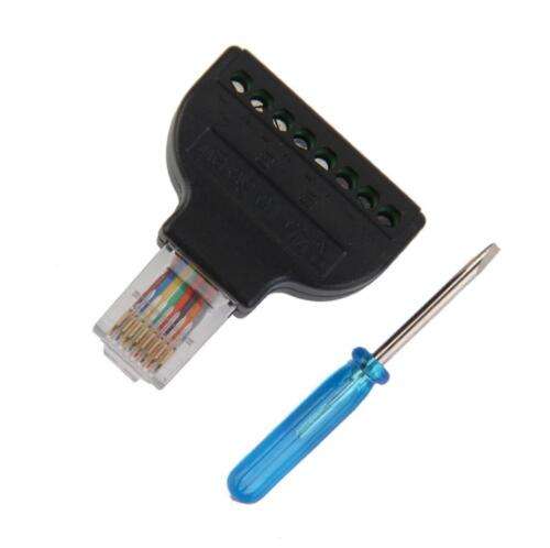 Universal Male Plug with Screw Adapter and Screwdriver for Easy Electrical Connections