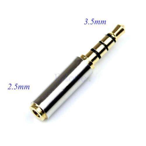 3.5mm Male to 2.5mm Earphone Female Stereo Adapter for Converting Headphone Connections