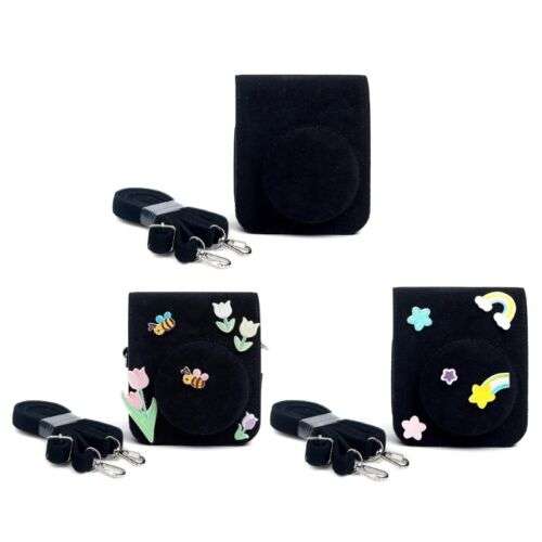 Black Felt Protective Cover Bag for Mini 12 Camera - Soft & Secure Accessory
