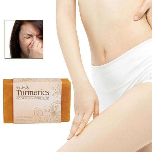Natural Ginger Turmeric Soap for Skin Whitening, Odor Elimination, and Brightening