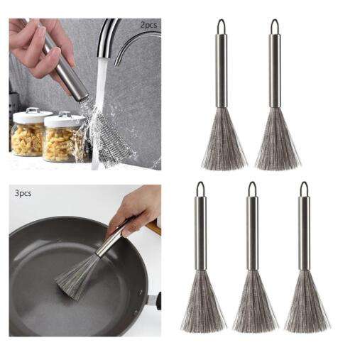 Heavy Duty Kitchen Scrub Brush for Cleaning Cast Iron, Dishes, and Pots