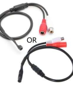 High-Fidelity Sound Monitoring Pickup Microphone for CCTV Security DVR Systems
