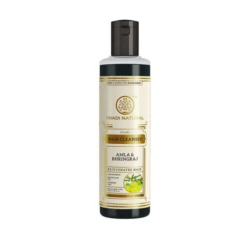 Khadi Natural Amla & Bhringraj Hair Shampoo for Stronger, Healthier Hair - 210ml, Free Shipping