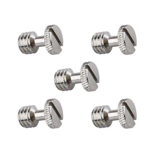 5-Pack 3/8" Camera Quick Release Screw Tripod Adapters for Secure DSLR Mounting