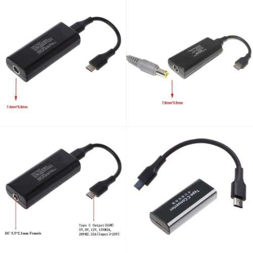 65W Mini USB-C Power Supply Adapter for Laptops, Smartphones & More