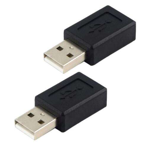 2-Pack USB 2.0 Type A to Micro USB 5-Pin Adapter for Charging and Data Transfer