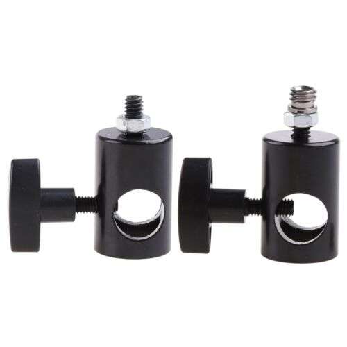 Universal Light Stand Bracket: 3/8" & 1/4" Screw Mount Swivel Adapter for LED Lights