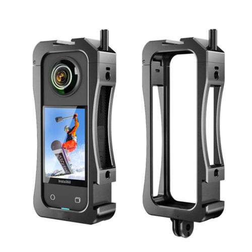 Aluminum Alloy Protective Cage Frame for Insta360 X3 Camera, Secure & Durable for Filming and Photography