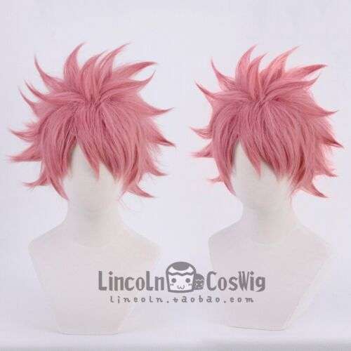 Fairy Tail Natsu Dragneel Cosplay Wig:  Fiery Red Hairpiece for Anime Fans