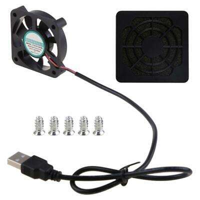 5V USB Powered 50mm Cooling Fan with 45cm Cable for PC Cooling and Heat Dissipation