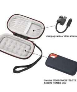 Alternative view of Protective Pouch Bag SSD Holder Case for SanDisk 500GB/ 250GB/ 1TB/ 2TB SDSSDE60 Compact SSDs