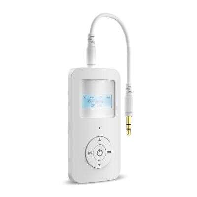Bluetooth Car Receiver Adapter with 3.5mm Port for Hands-Free Calls and Music Streaming