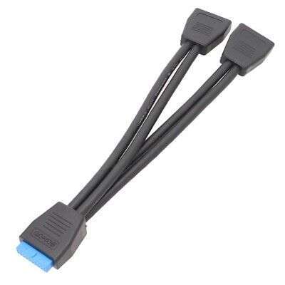 USB 3.0 Header Extension Cable for Dual Port Expansion and Device Connectivity