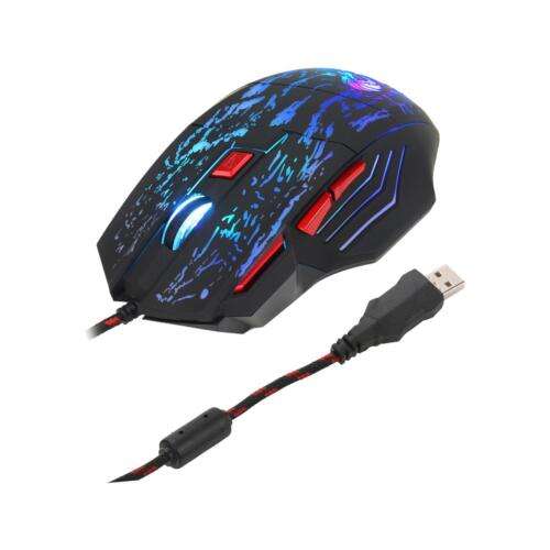Wired 7-Button Gamer Mouse with 2400DPI for Enhanced PC Gaming Experience