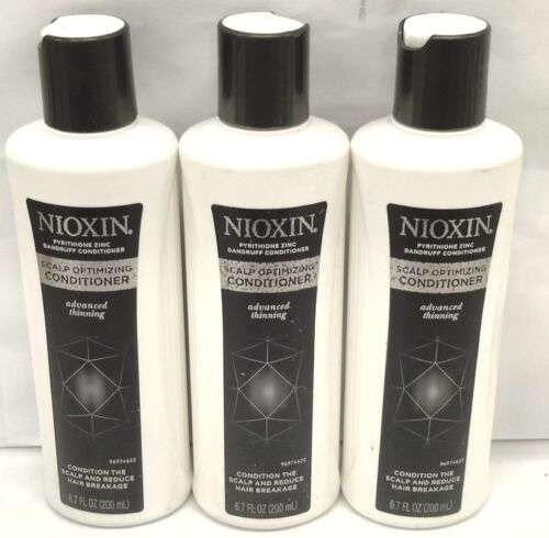 Nioxin Dandruff Scalp Optimizing Conditioner for Thinning Hair (6.7 oz, 3 Pack)
