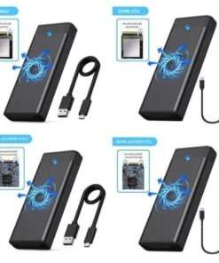 Alternative view of High-Speed Portable NVME PCIe SSD Enclosure for External Hard Drive Storage with 10Gbps Transfer Rates