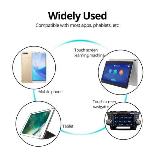 4-in-1 Stylus Pen for Universal Drawing, Tablets, Phones, & Capacitive Devices - Fibre Tip & Disc