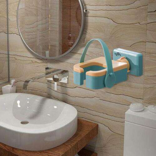 Adjustable Green Wall Mount Hair Dryer Shelf for Stable Storage