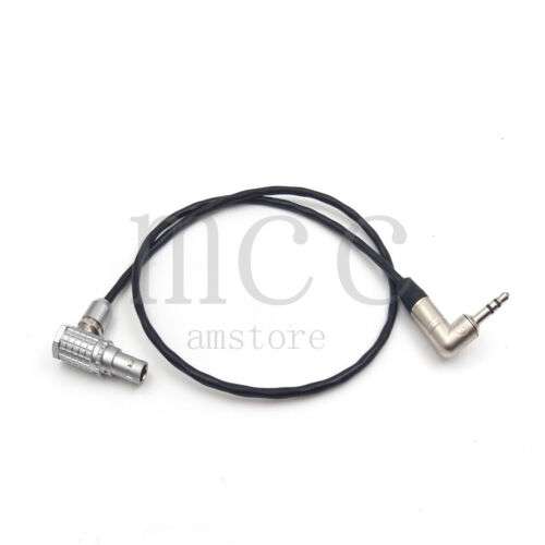 Professional Timecode Cable: 3.5mm Tentacle to Arri Alexa Mini LF, ZCAM E2, & More (0B 5 Pin Elbow)