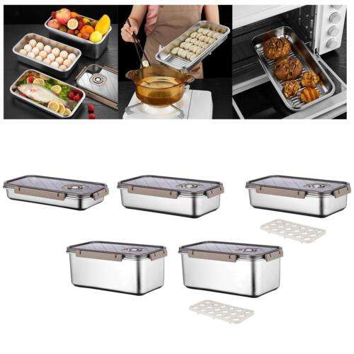 Stainless Steel Food Storage Containers for Kitchen, Camping, and Meal Prep