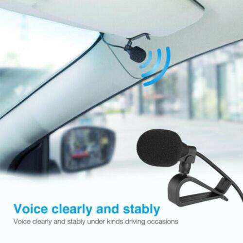 Schwarz Bluetooth-Enabled Microphone for Car Radio Stereo Systems