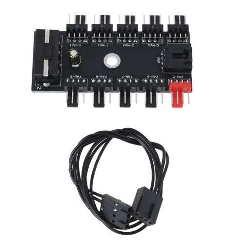 Ultimate PWM Fan Hub for Cooling: 1-to-10 Port Expansion Splitter for PC