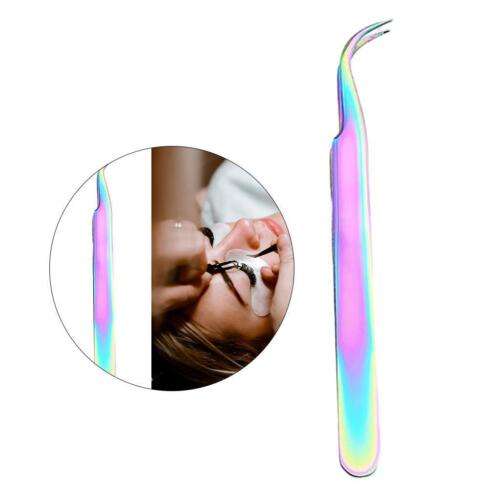Precise Eyelash Tweezers: Straight & Curved Tips for Perfect False Lash Application