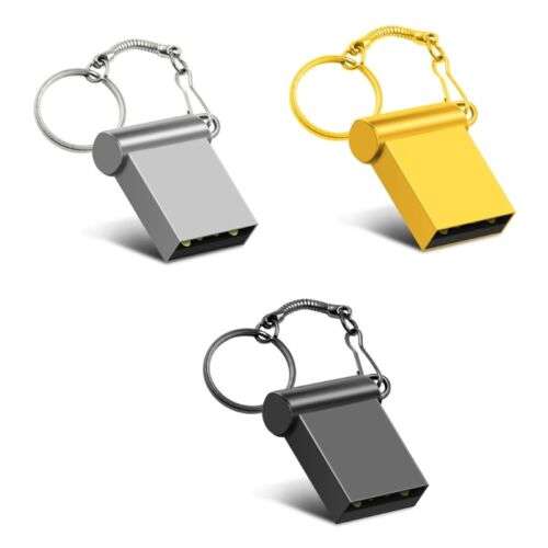 High-Speed USB 2.0 Mini Disk Metal Flash Drive for Data Storage and Backup (1-128GB)