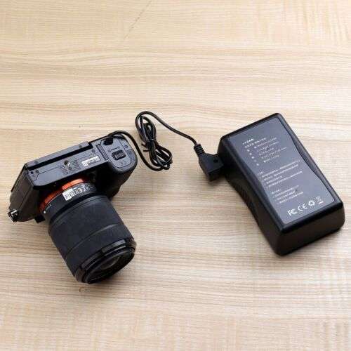 D-Tap to NP-FW50 Battery Adapter Coiled Cable for Sony A5100 A6000 A6300 A6500 A33 Cameras