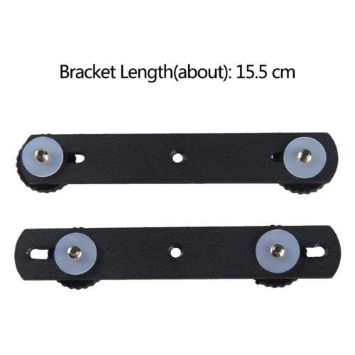 Dual Metal Flash Lamp Speedlite Bracket for Double Head Mount Holder