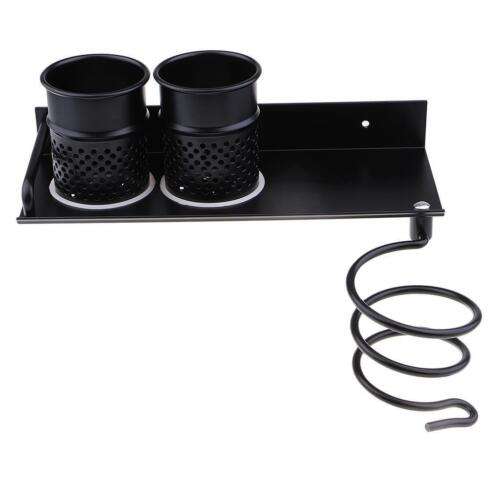 Aluminum Wall Mounted Hair Dryer Holder: Spiral Design for Easy Hair Care Tool Storage
