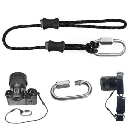 Secure Your DSLR: Durable Camera Safety Strap Tether with Clip Hook