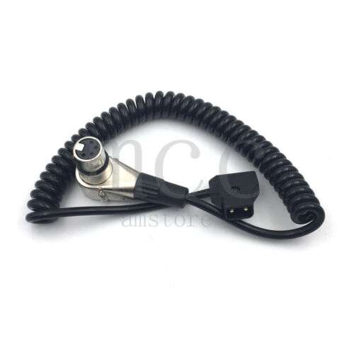 Right Angle Coiled D-Tap to XLR Power Cable for ARRI Alexa Cameras