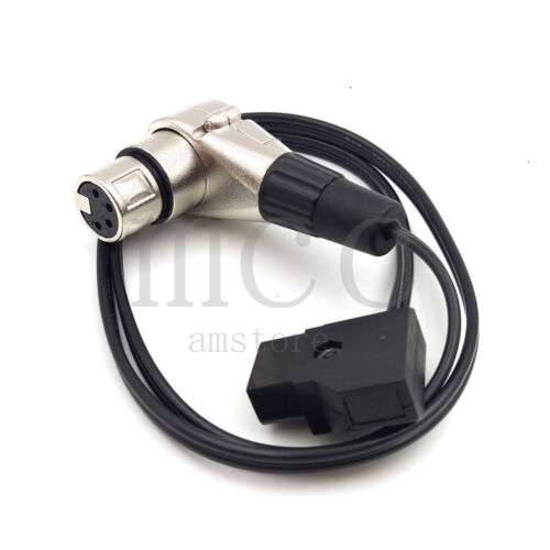 ARRI Camera Monitor Power Cable - D Tap to XLR 4 Pin Female Right Angle, 24"