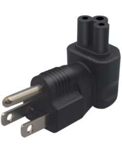 NEMA 5-15P to C5 Power Conversion Plug: Reliable Power Conversion for Electronics and Appliances