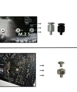 Alternative view of Essential .2 SSD Mounting Screws for Secure Motherboard Installation