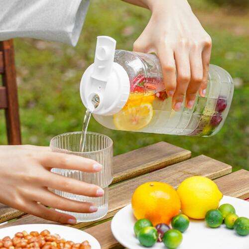1500ml Fridge Lemon Kettle Iced Beverage Dispenser for Home BBQs and Parties