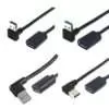 Right Angle Fast Charging Phone Extension Cable - 90 Degree Male to Female for Convenient Charging