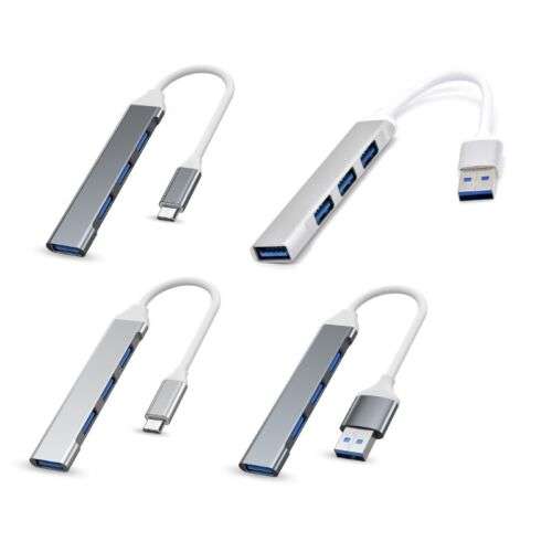 4-in-1 Type-C Docking Station: Expand Your Laptop's Connectivity with USB 2.0 Hub and 4 Ports.