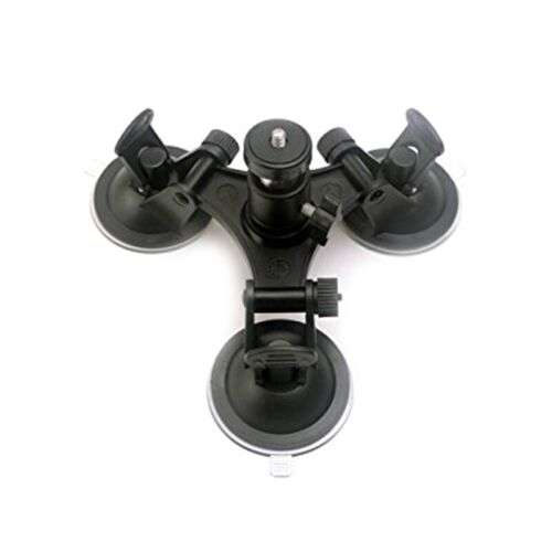 Secure Your Action: Triple Suction Cup Mount for 2-4 Camera Action Cams