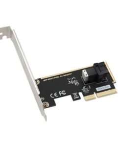 High-Speed PCIe 4X/8X SFF 8643 to 2-Port .2 SSD Adapter Expansion Card for Enhanced Storage