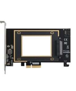 High-Speed PCIe 16X SFF 8639 to .2 Adapter Card for NVMe 2.5inch SSD Conversion