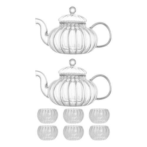 27oz Heat-Resistant Glass Teapot for Office, Milk, Loose Leaf Tea, and Juice