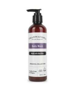 Kimirica Pharmacopia Argan Oil & Aloe Vera Organic Body Wash: Nourishing & Hydrating for Soft, Smooth Skin, 250ml
