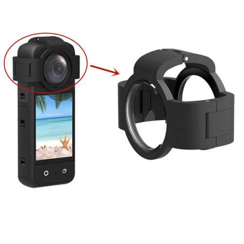 Ultra-Clear Black Lens Protector for Insta360 One X3 - Maximum Scratch Protection for Your Panoramic Camera
