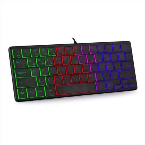 61 Keys RGB Illuminated Gaming Keyboard: Programmable Backlit for PC Gamers