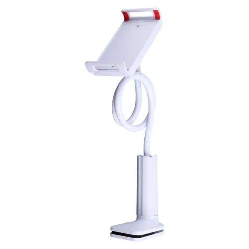 Universal Clip-on Stand Holder for Smartphones, Tablets & More - Perfect for Bed, Desk, and More!