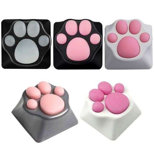 Animated Cat Paw Keycaps: Single Claw Silicone Keyboard for Fun & Kawaii Gaming