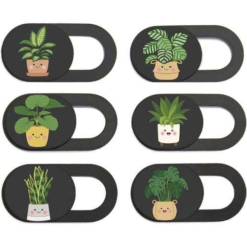 6 Pack Laptop & Phone Camera Covers: Privacy Slide Webcam Blocker for Security